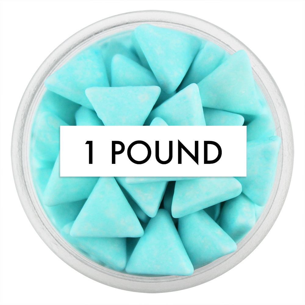 Light Blue Matte Triangle Candy Sprinkles 1 LB