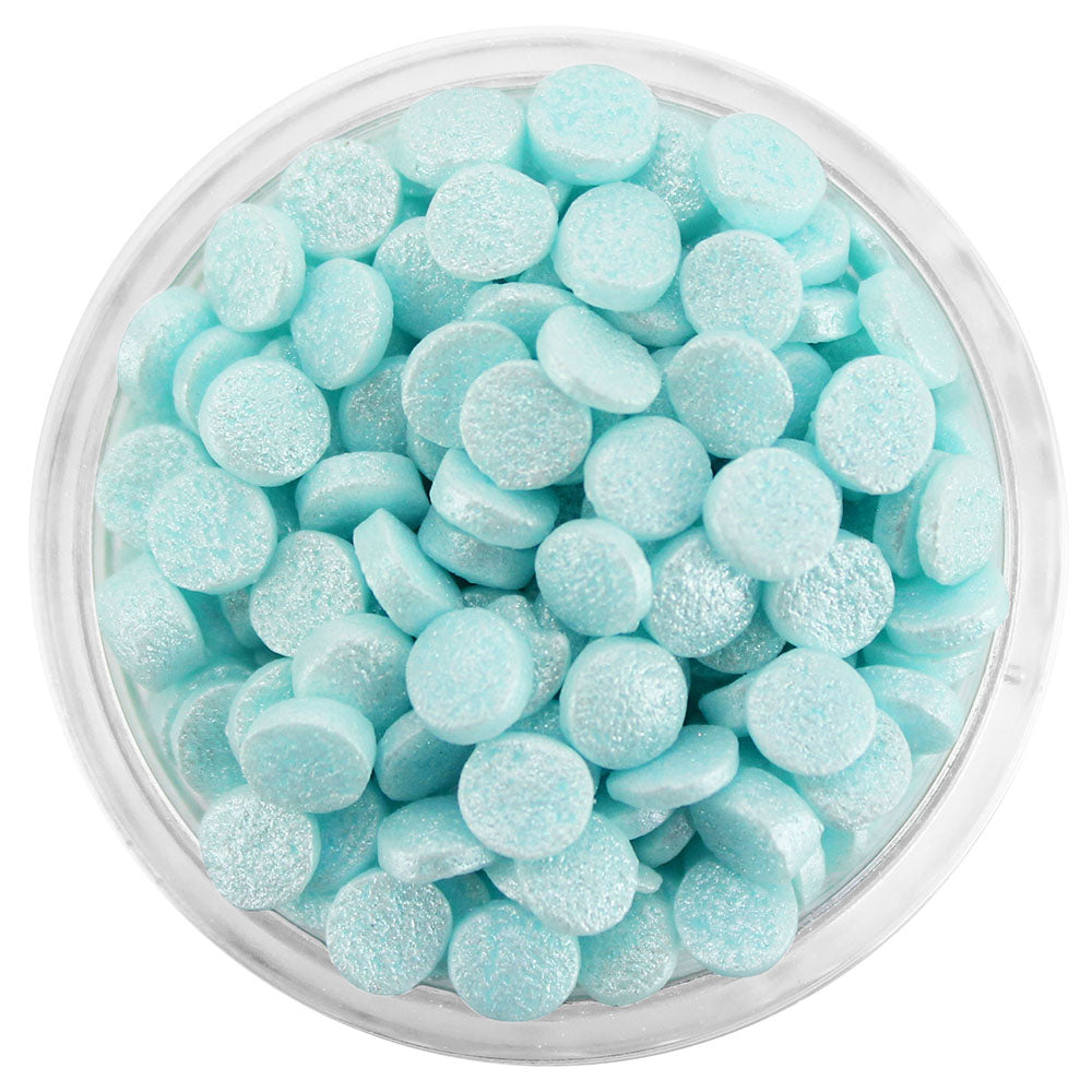 Light Blue Shimmer Confetti Dot Sprinkles