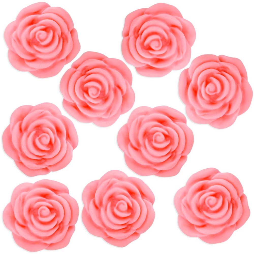 Light Coral Pink Fondant Tea Roses