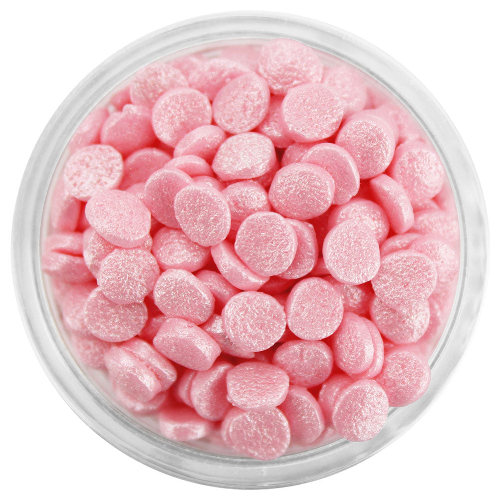 Light Pink Shimmer Confetti Dot Sprinkles