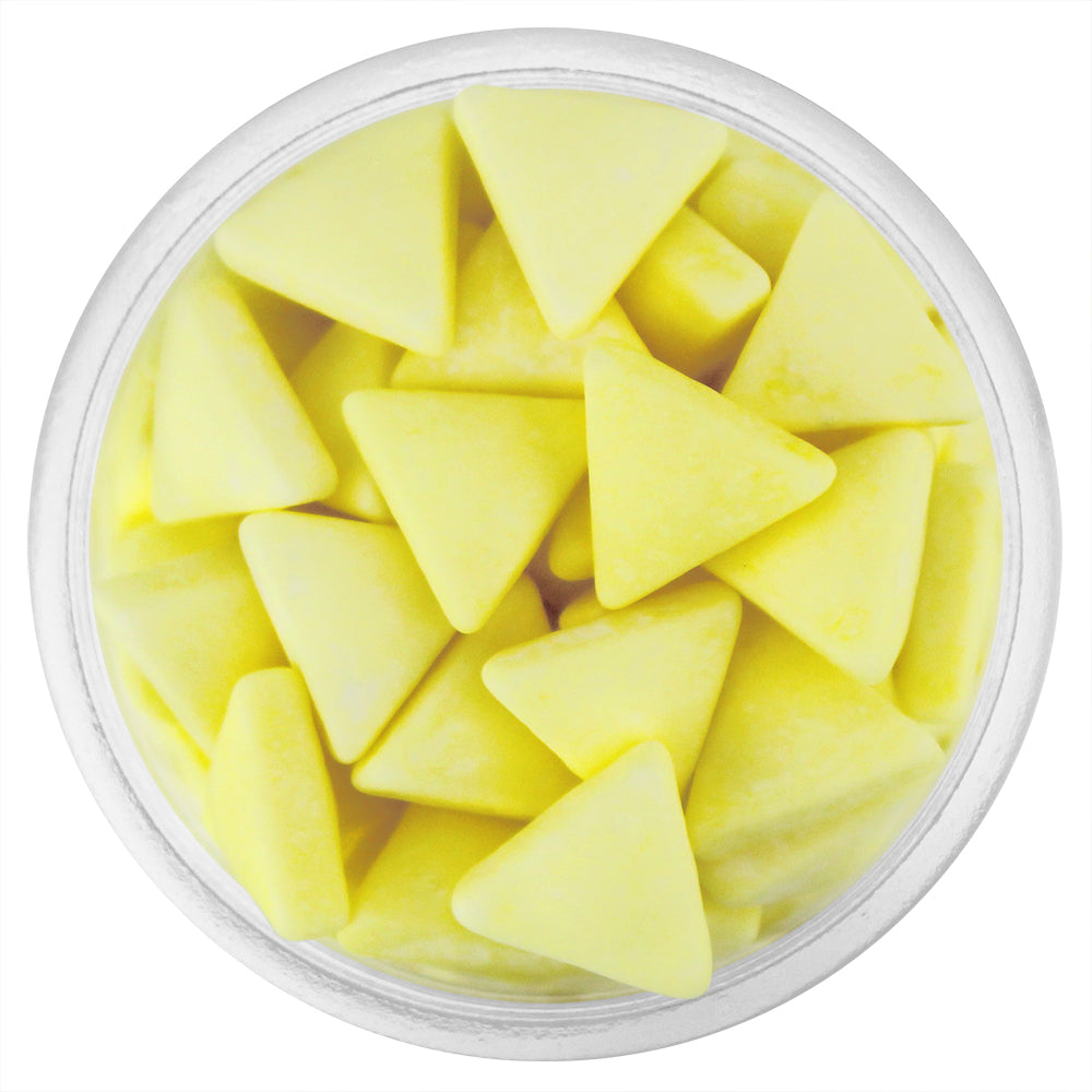 Light Yellow Matte Triangle Candy Sprinkles