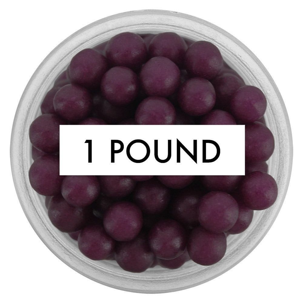 Matte Plum Purple Sugar Pearls 5-6MM 1 LB