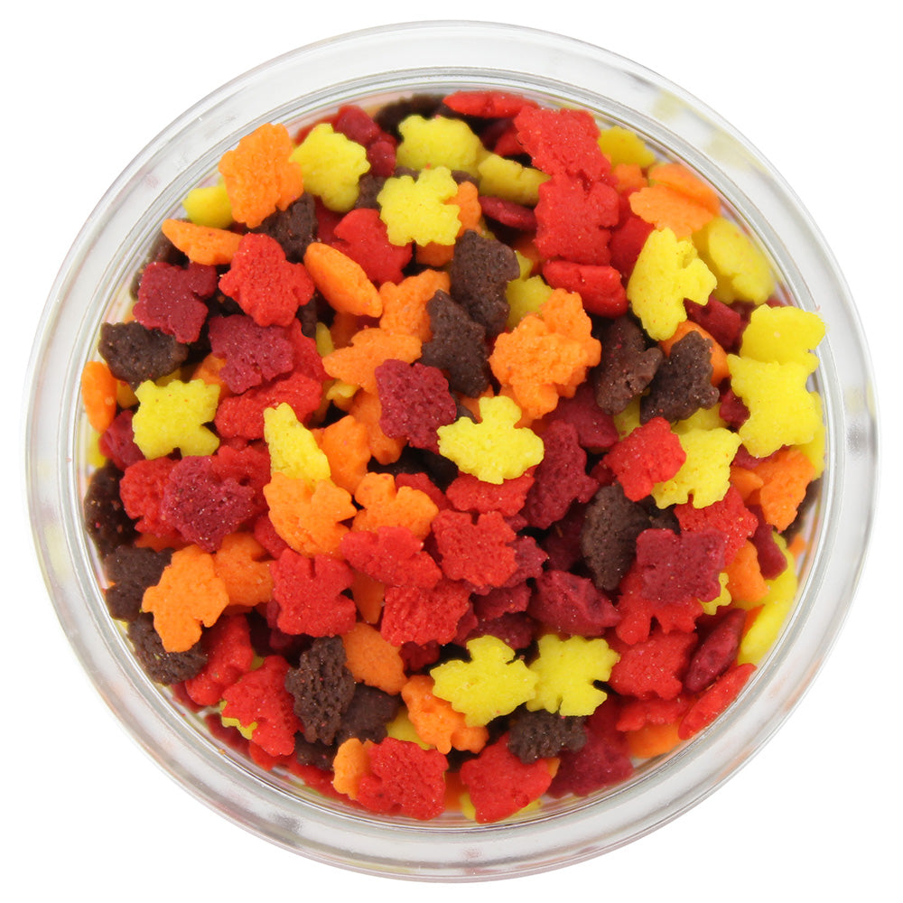 Mini Autumn Leaf Sprinkles