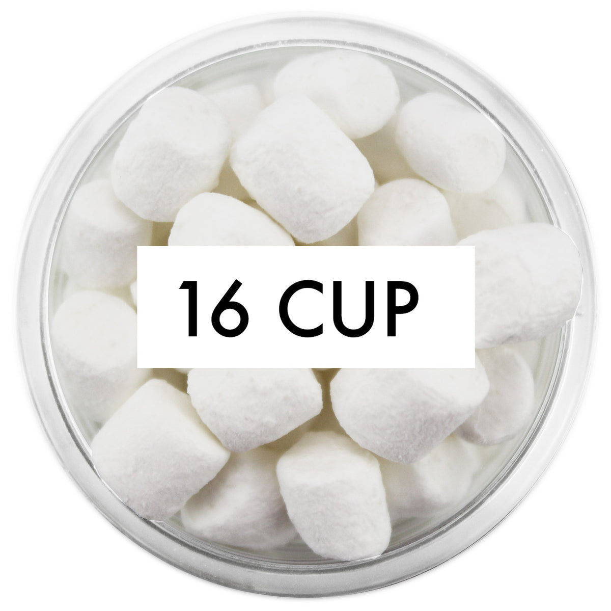 Tiny White Dehydrated Marshmallows 16 CUP