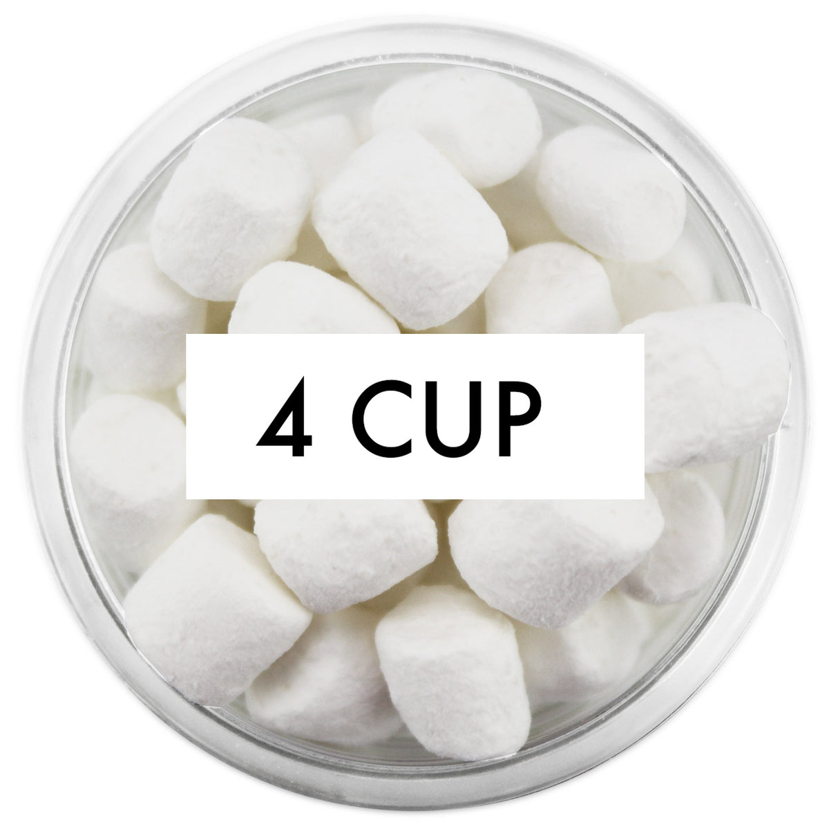 Tiny White Dehydrated Marshmallows 4 CUP