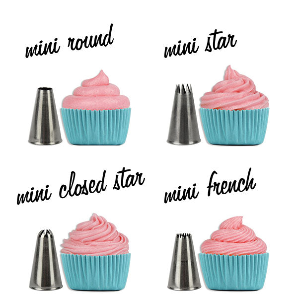 Cupcakes Basic Piping Nozzles Mini Piping Tips MINI Cupcake