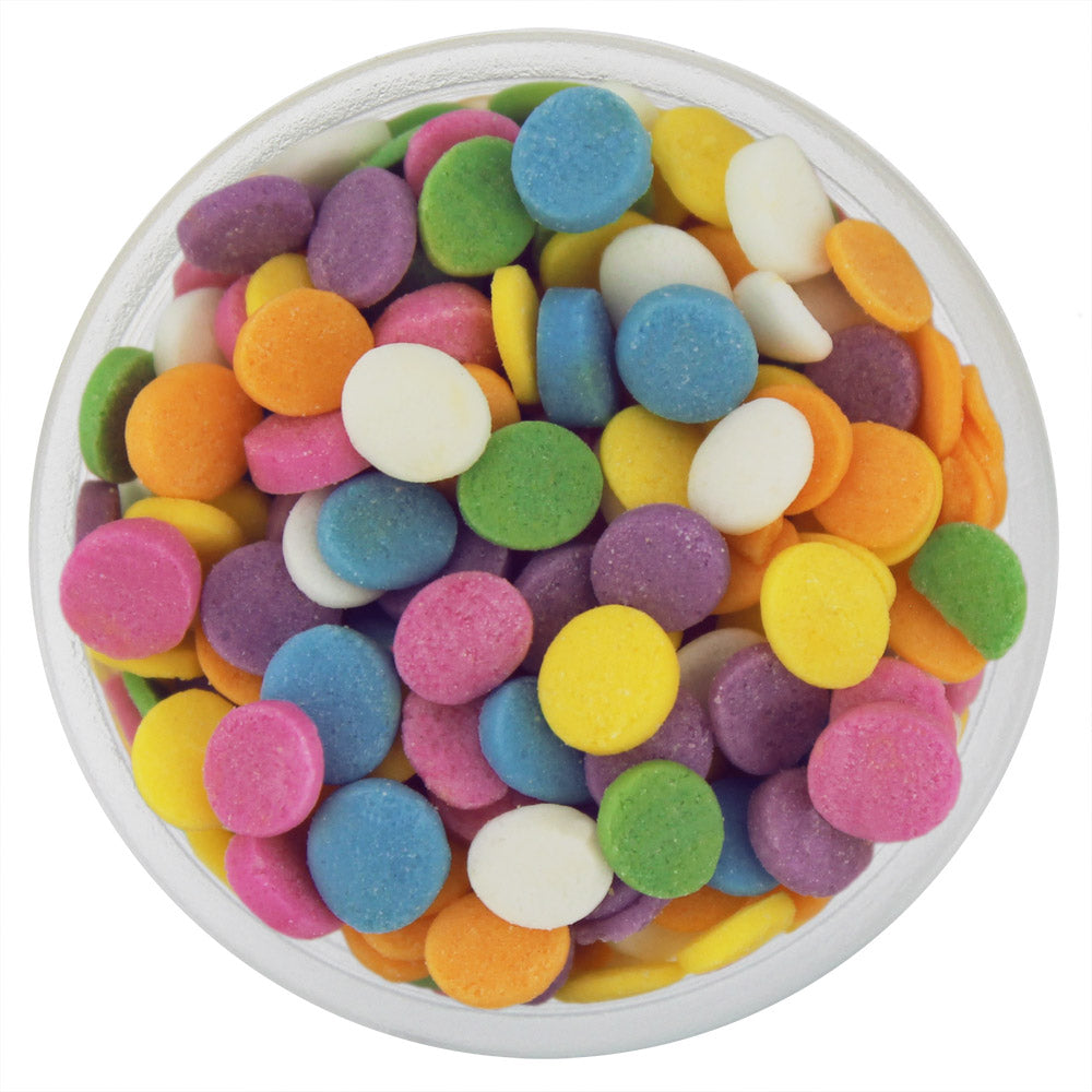 Natural Pastel Rainbow Confetti Dot Sprinkles