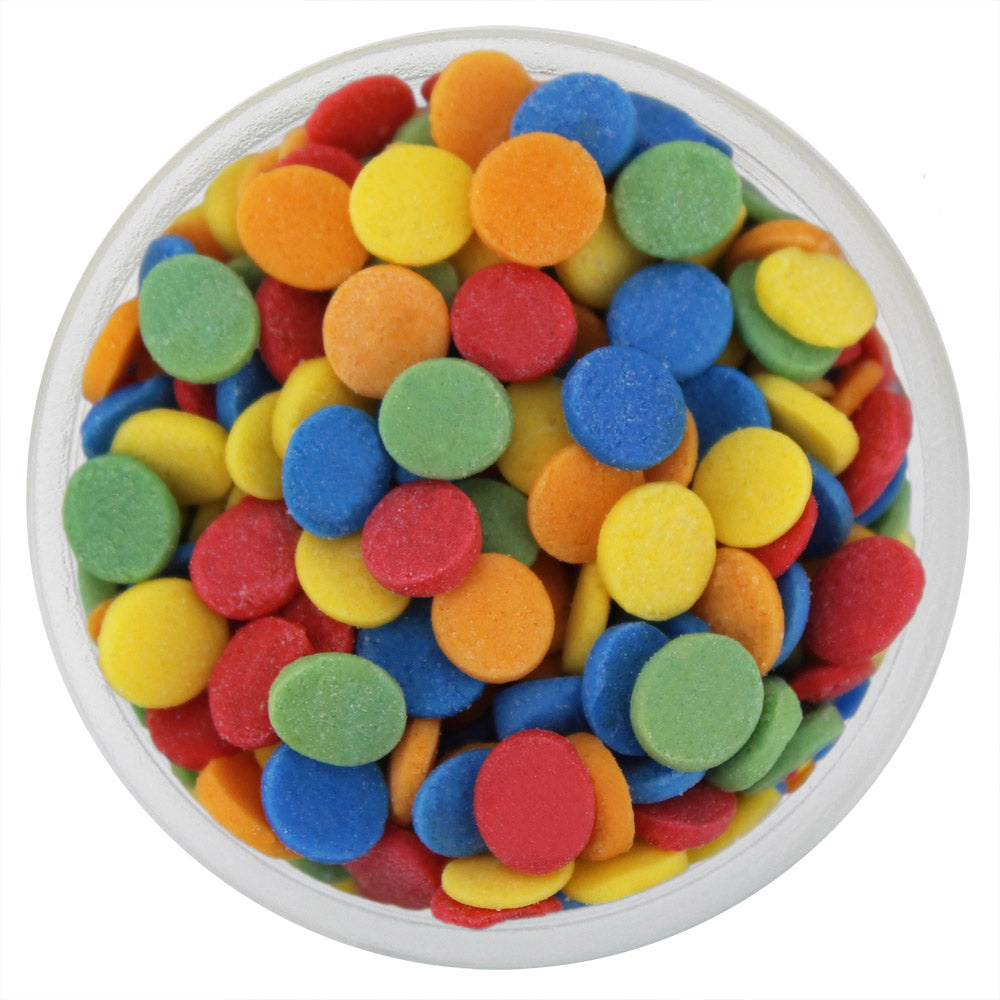 Natural Rainbow Confetti Dot Sprinkles