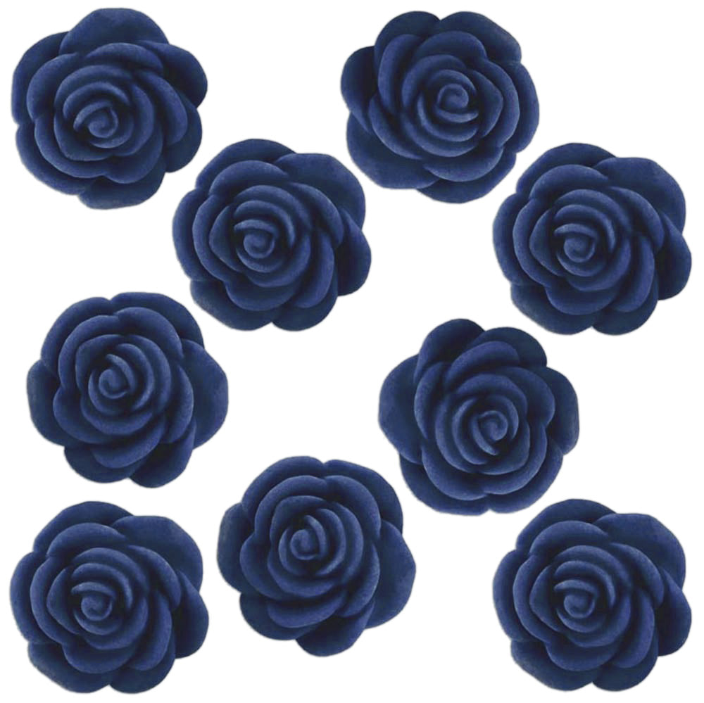 Navy Blue Fondant Tea Roses