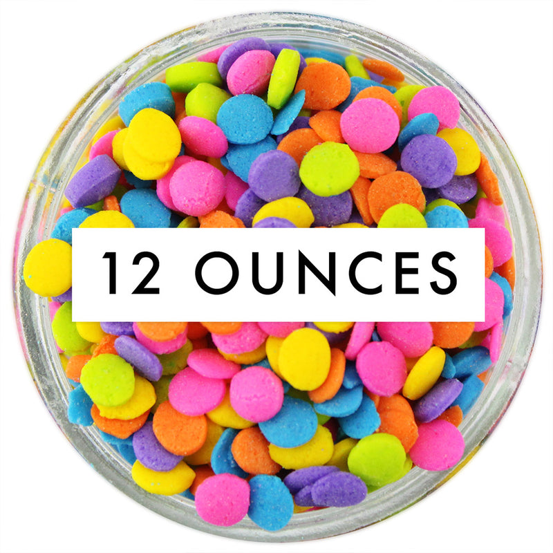 Bright Neon Sequin Sprinkles 12 OZ