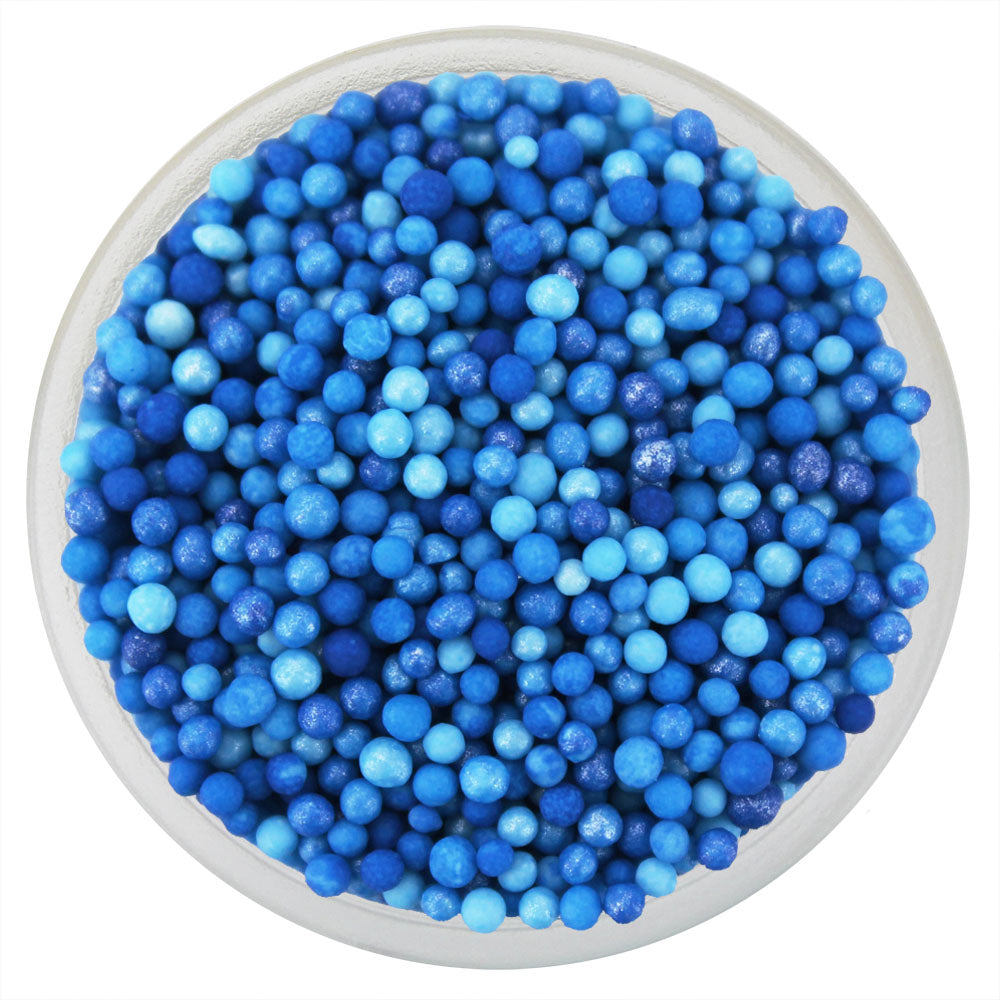 Ombré Pool Blue Nonpareils blend