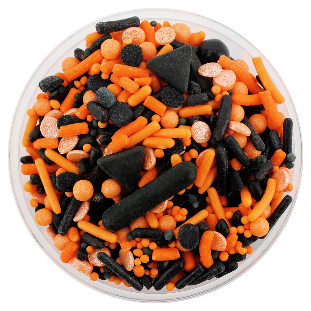 Orange & Black Team Spirit Sprinkle Blend