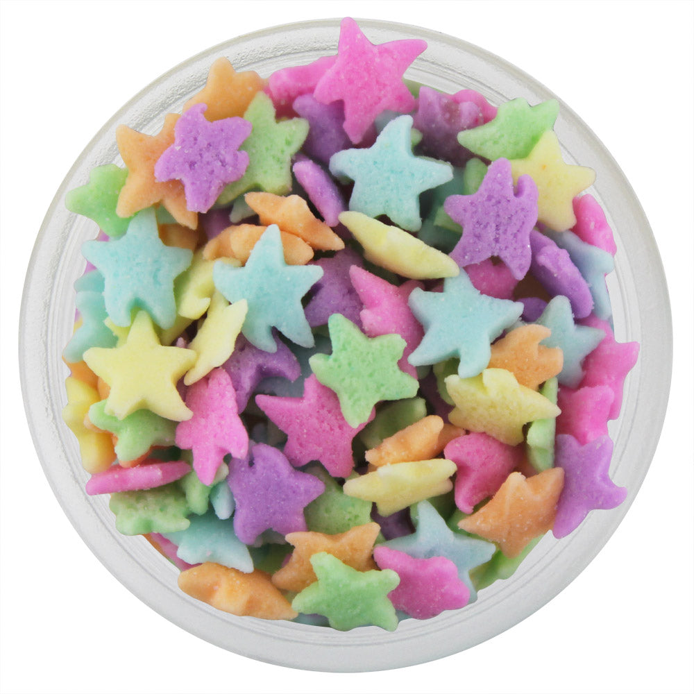 Pastel Rainbow Star Sprinkles