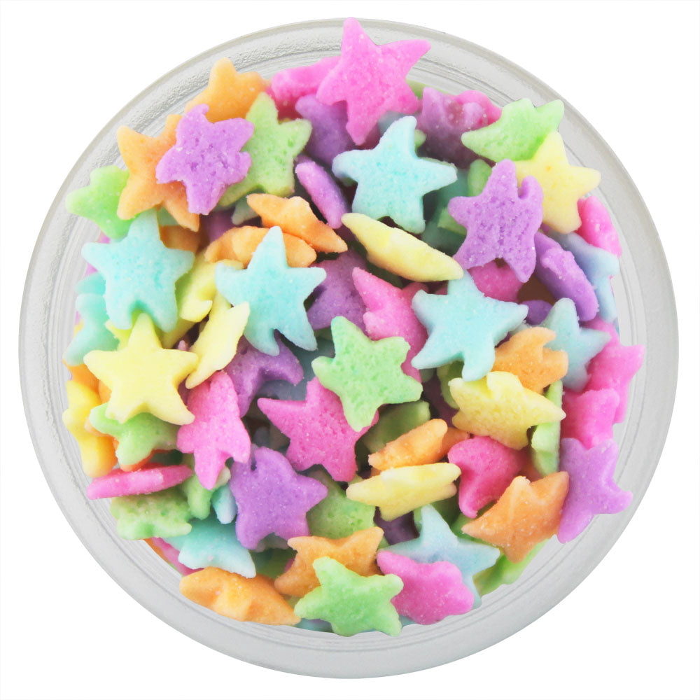 Pastel Rainbow Star Sprinkles