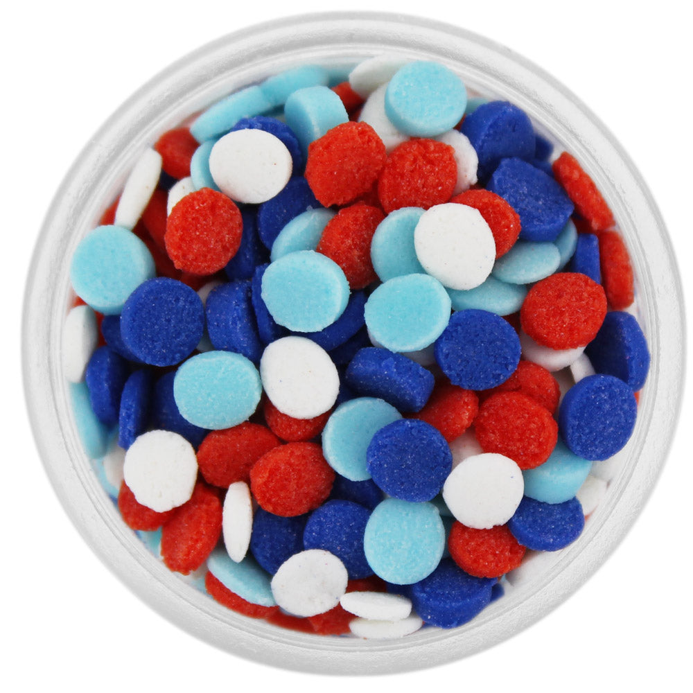 Patriotic Confetti Dot Sprinkles