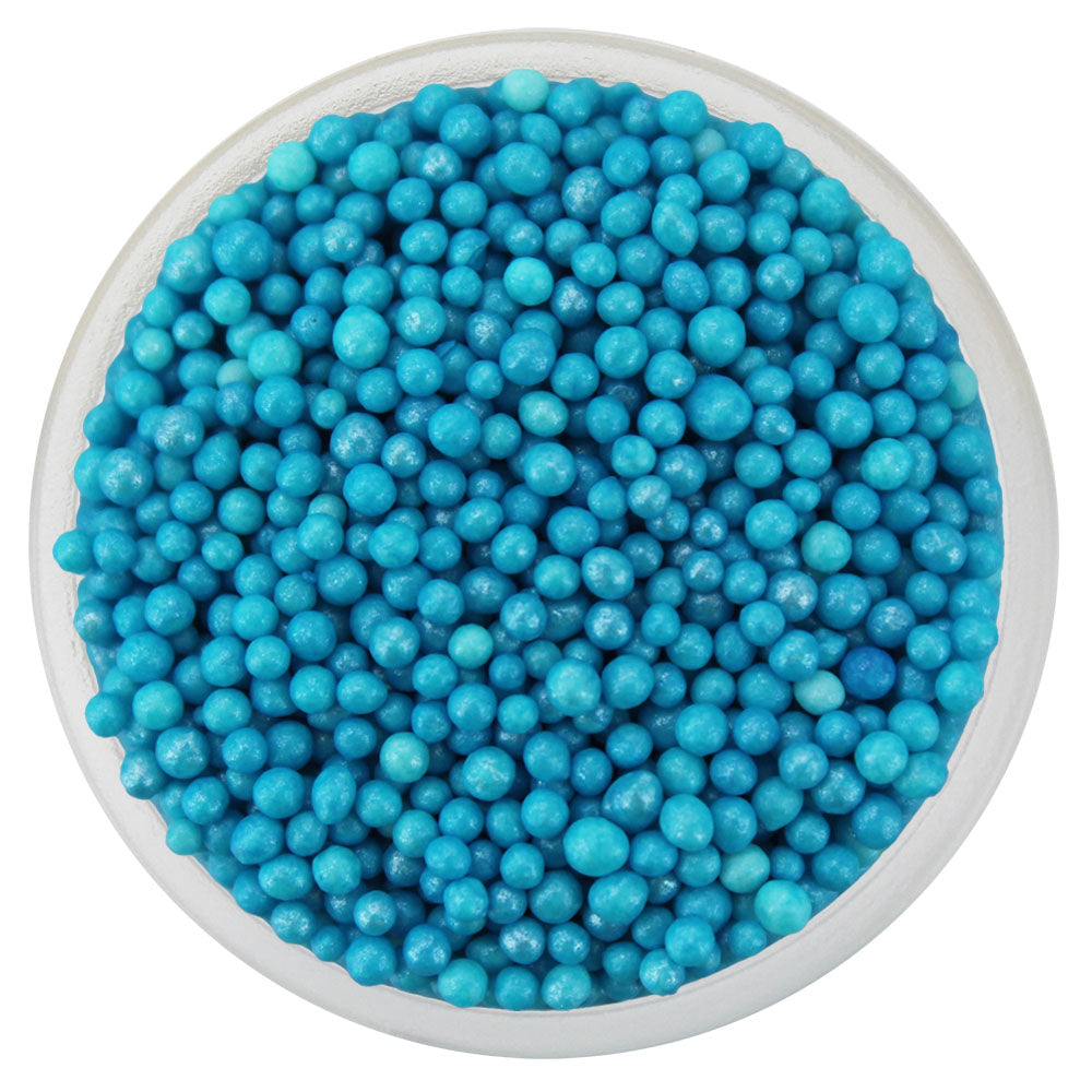 Pearly Bright Blue Nonpareils