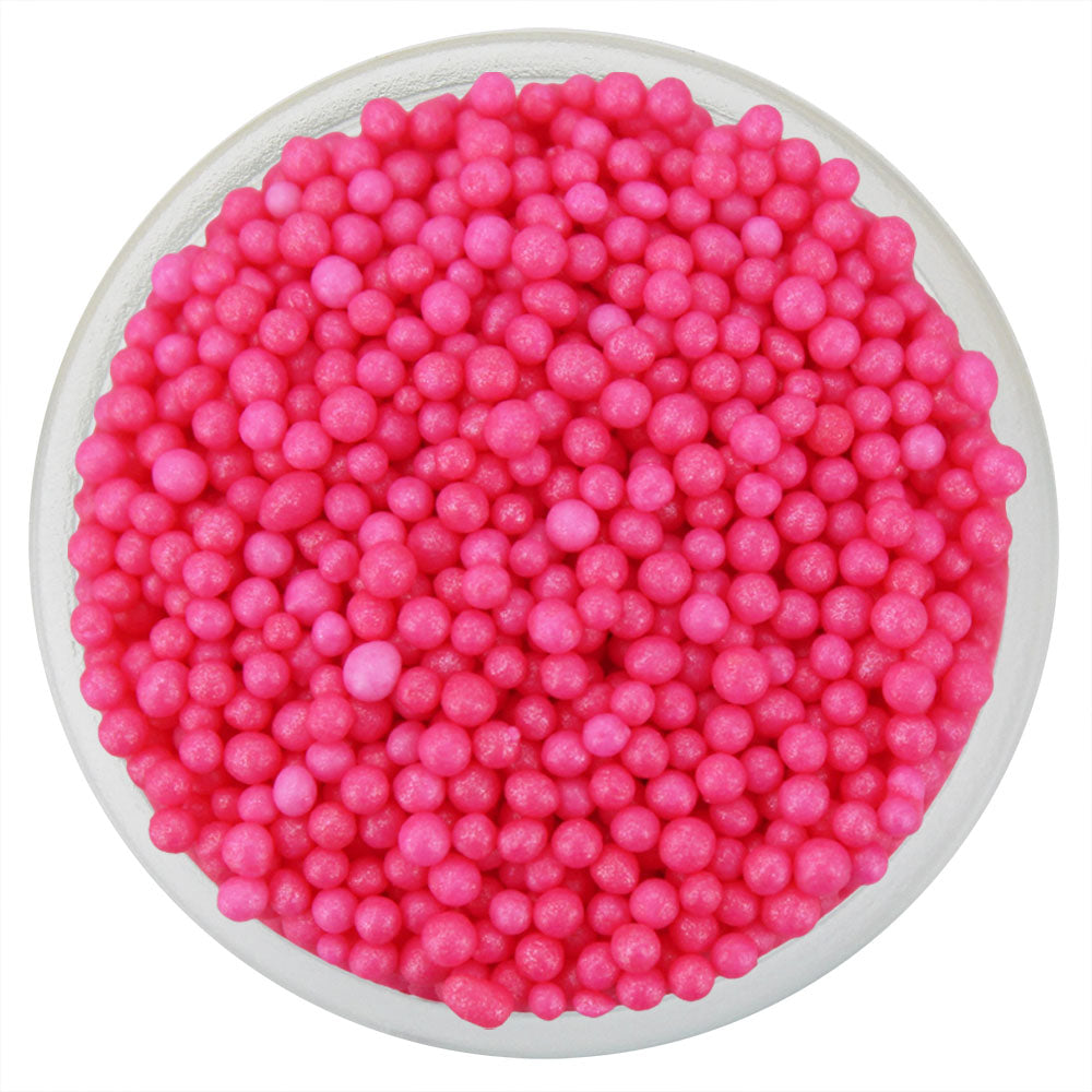 Pearly Bright Pink Nonpareils