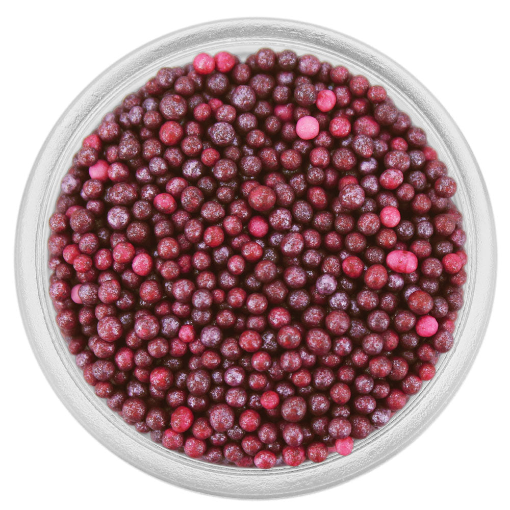 Pearly Burgundy Nonpareils
