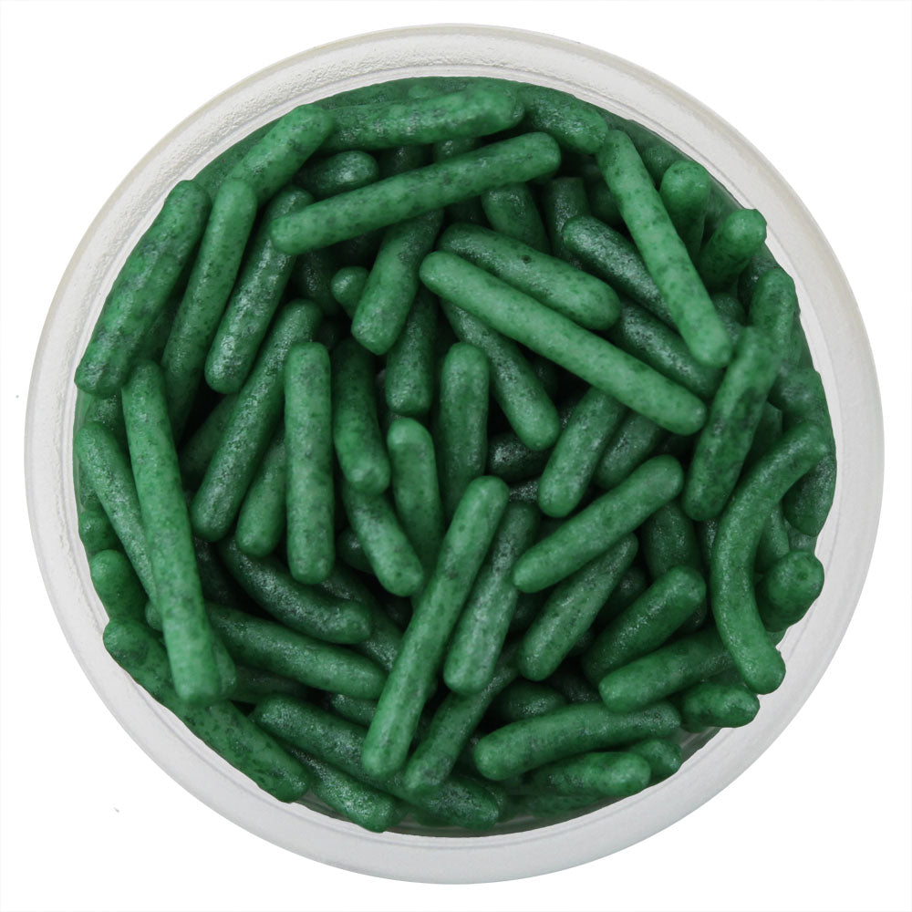 Pearly Clover Green Thin Jimmies