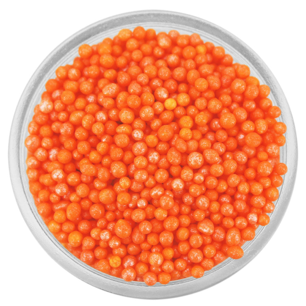 Pearly Deep Vivid Orange Nonpareils