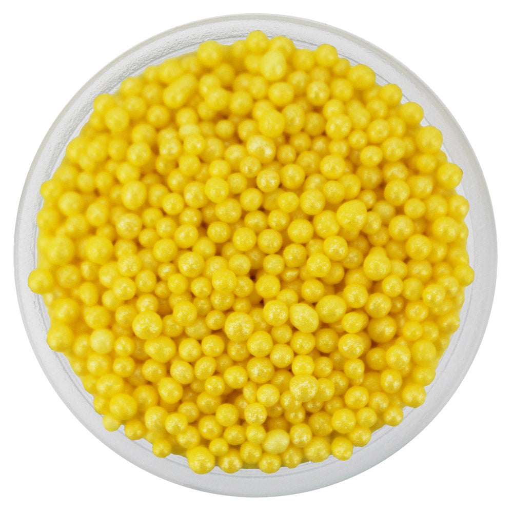 Pearly Lemon Yellow Nonpareils