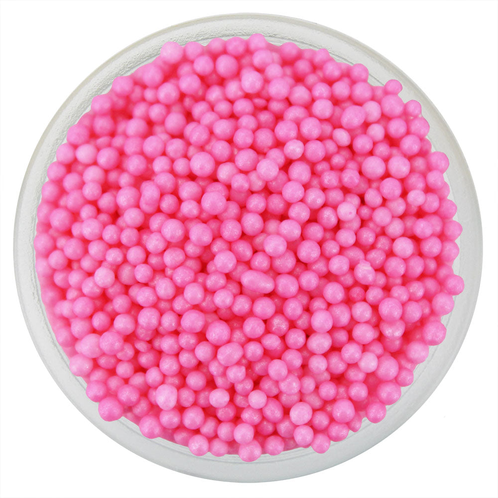 Pearly Light Bubblegum Pink Nonpareils