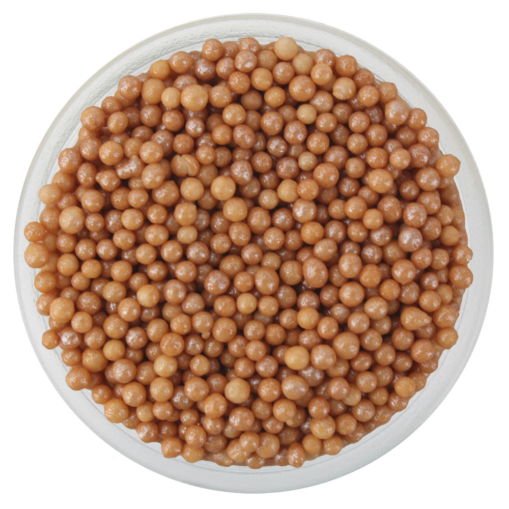 Pearly Light Caramel Brown Nonpareils