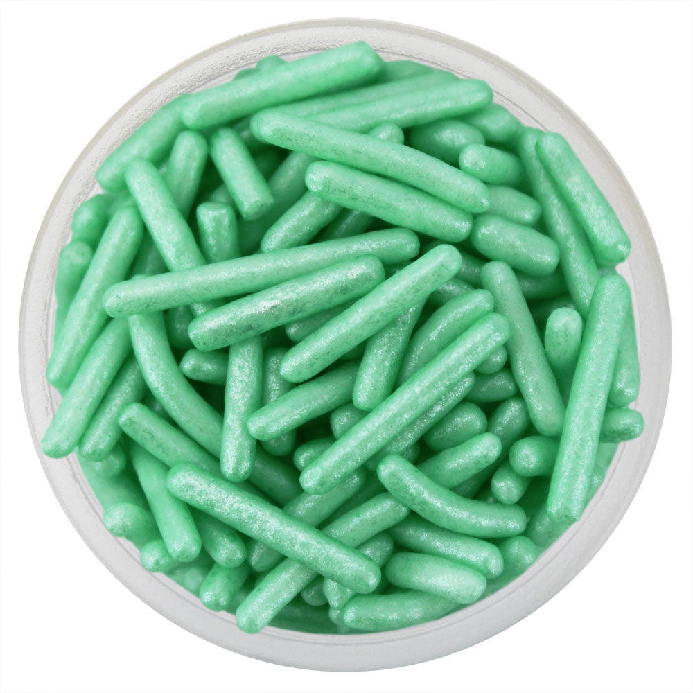 Pearly Light Clover Green Thin Jimmies