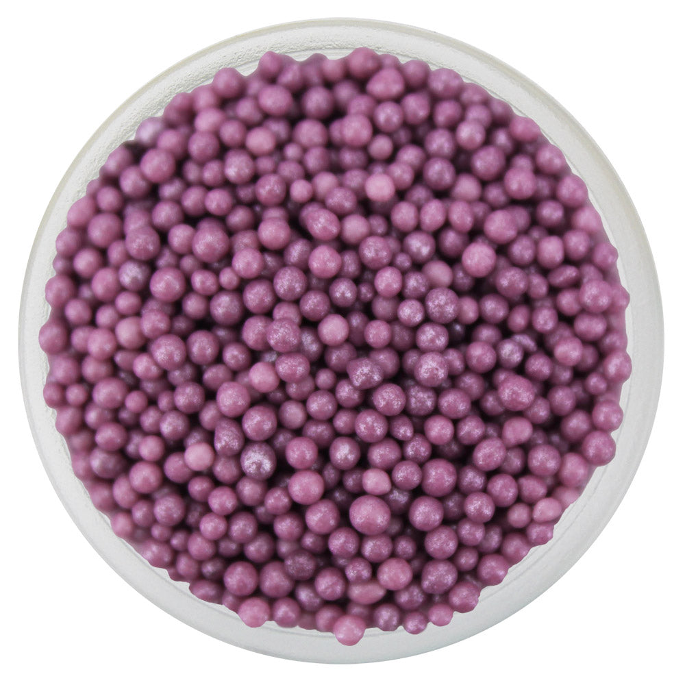 Pearly Light Eggplant Purple Nonpareils