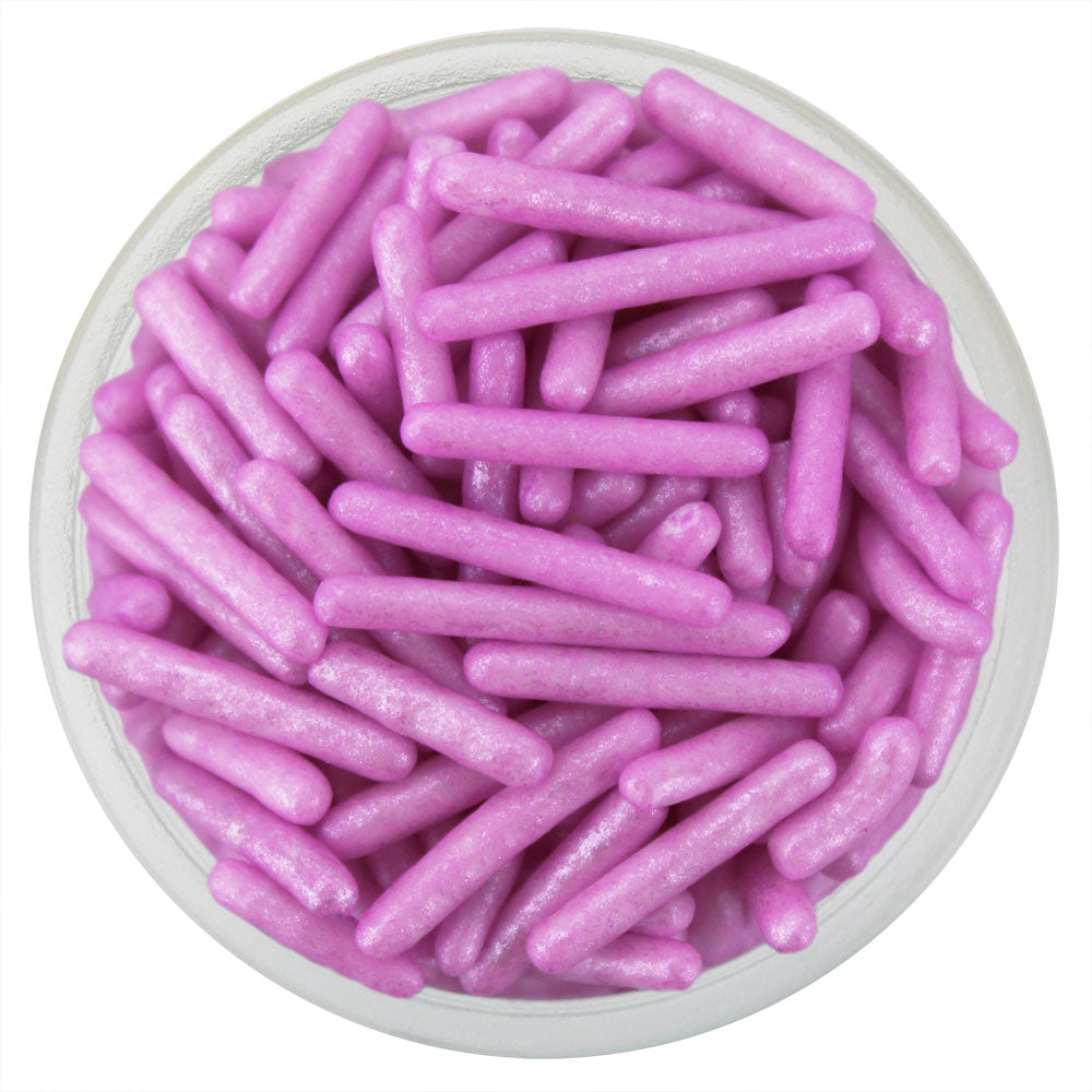 Pearly Light Grape Purple Thin Jimmies