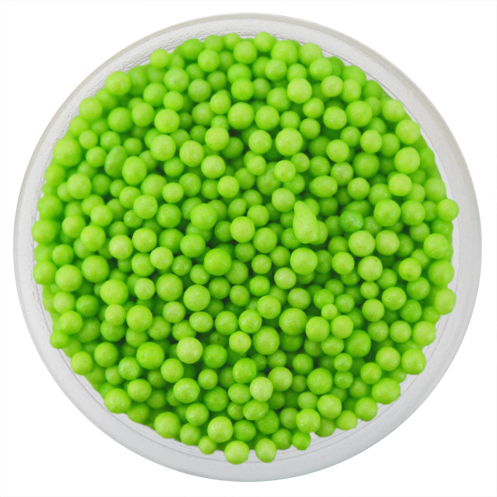 Pearly Light Lime Green Nonpareils