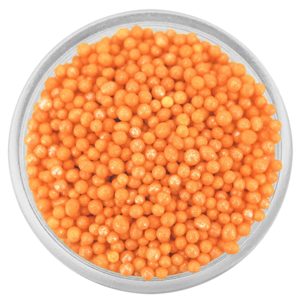 Pearly Light Marigold Orange Nonpareils