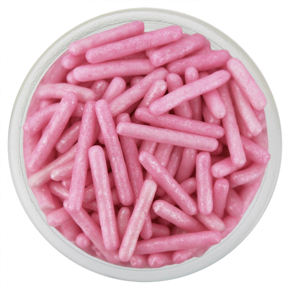 Pearly Light Rose Pink Thin Jimmies