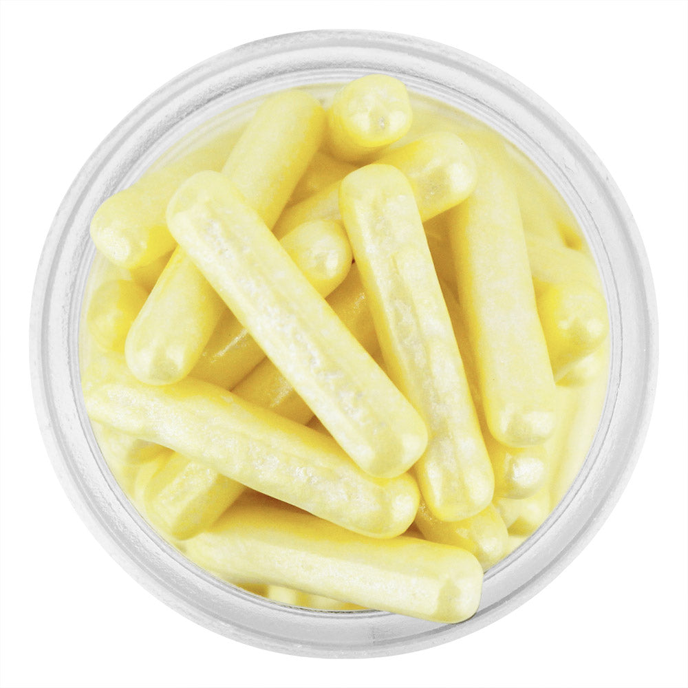 Pearly Light Yellow Rod Sprinkles