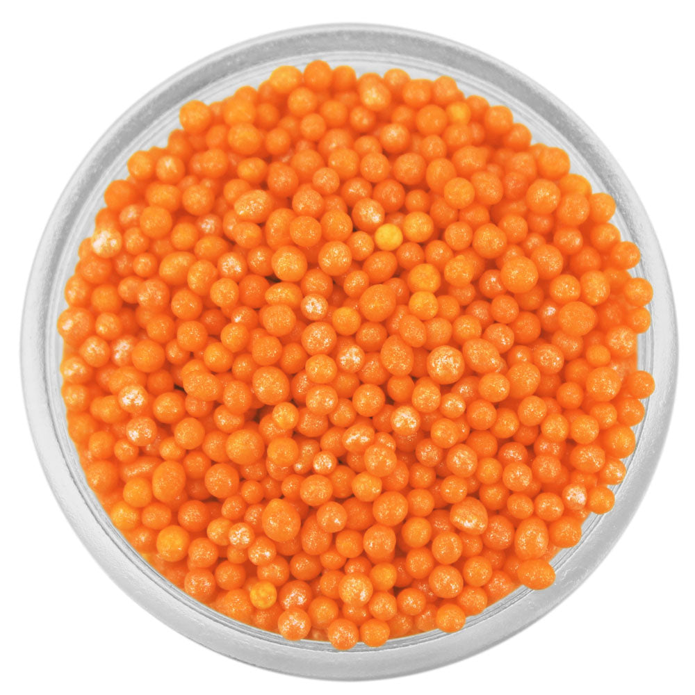 Pearly Marigold Orange Nonpareils