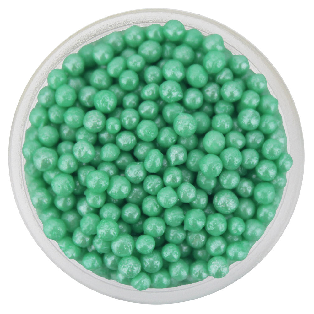 Pearly Mint Green Jumbo Nonpareils