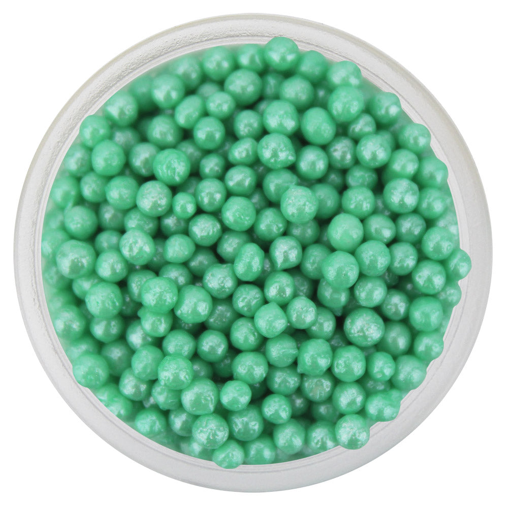 Pearly Mint Green Jumbo Nonpareils