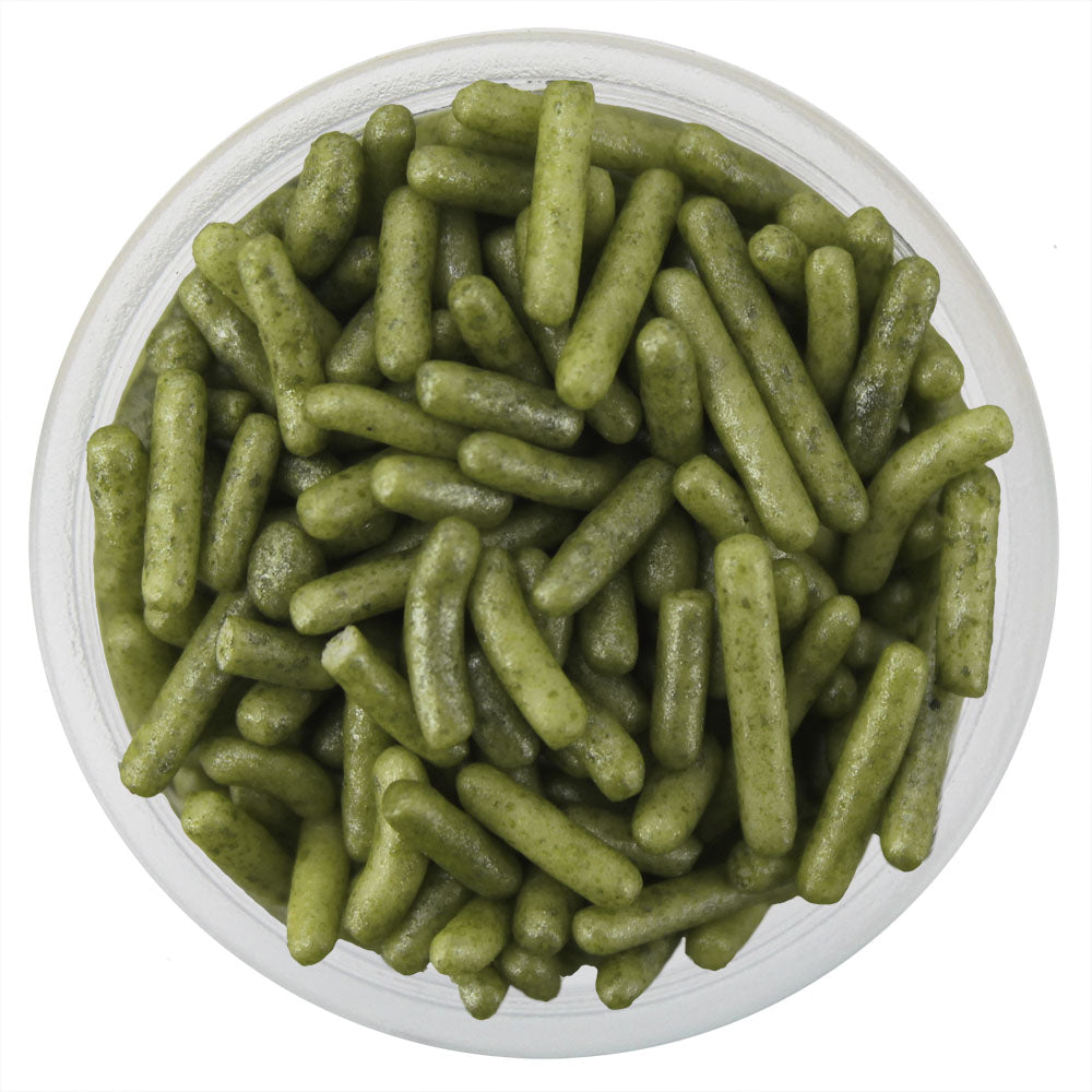 Pearly Moss Green Thin Jimmies