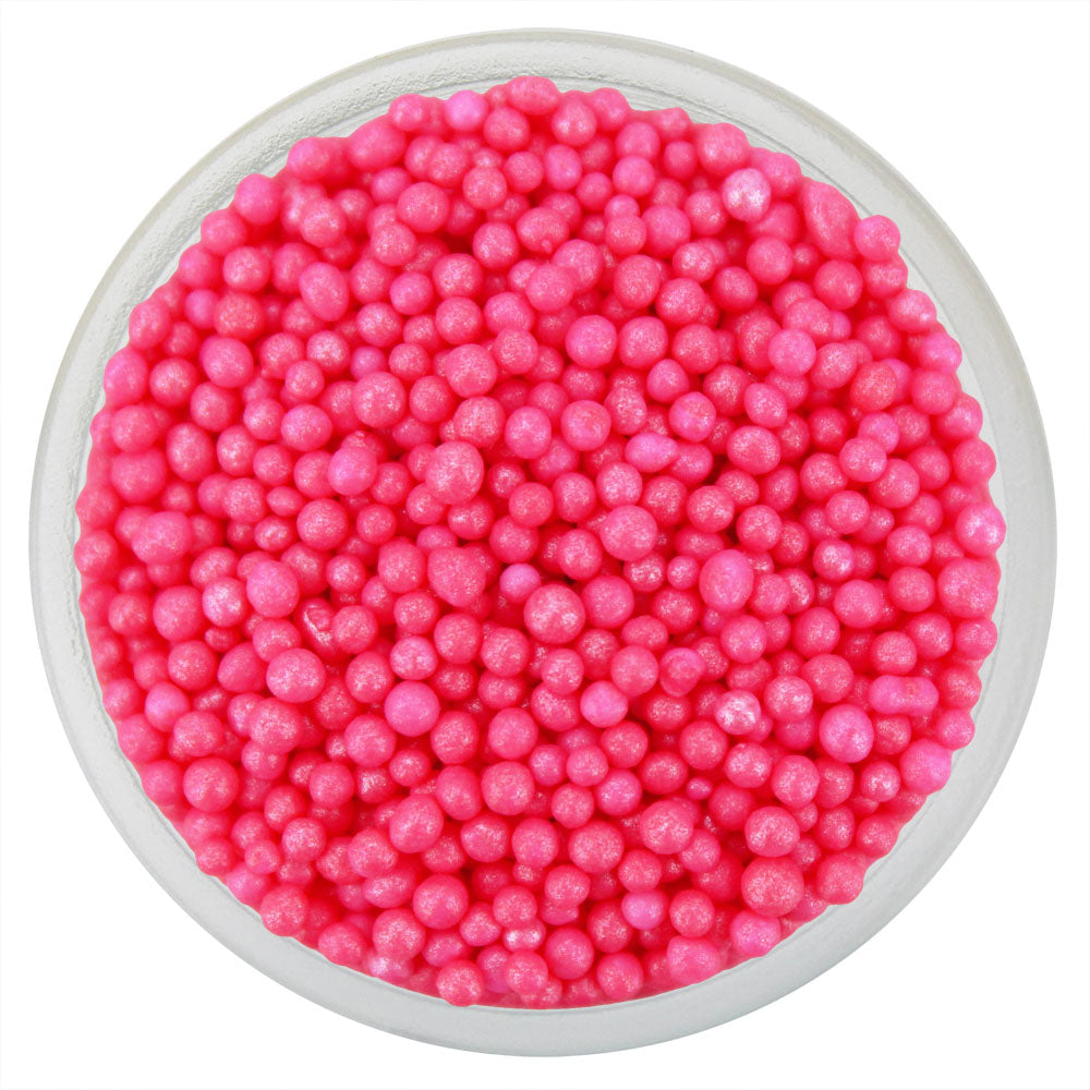 Pearly Neon Pink Nonpareils