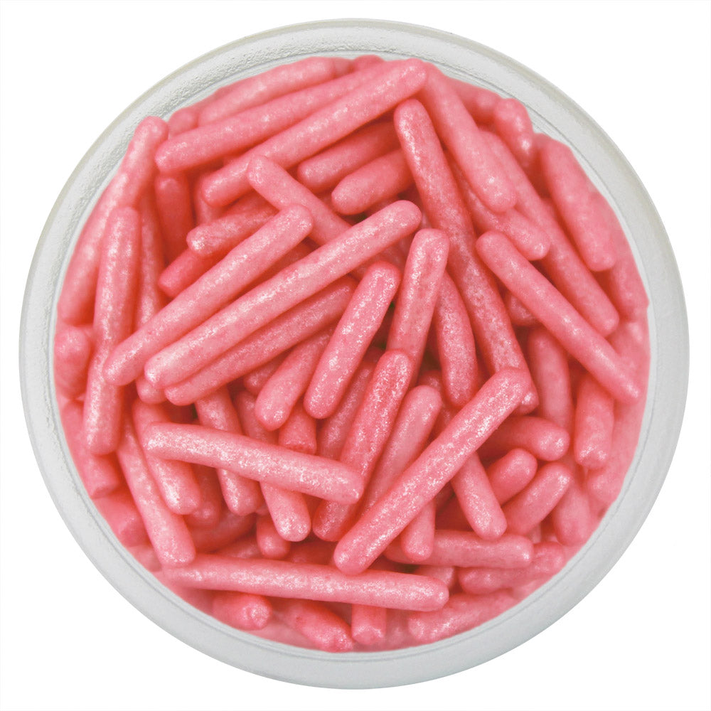 Pearly Pale Berry Pink Thin Jimmies