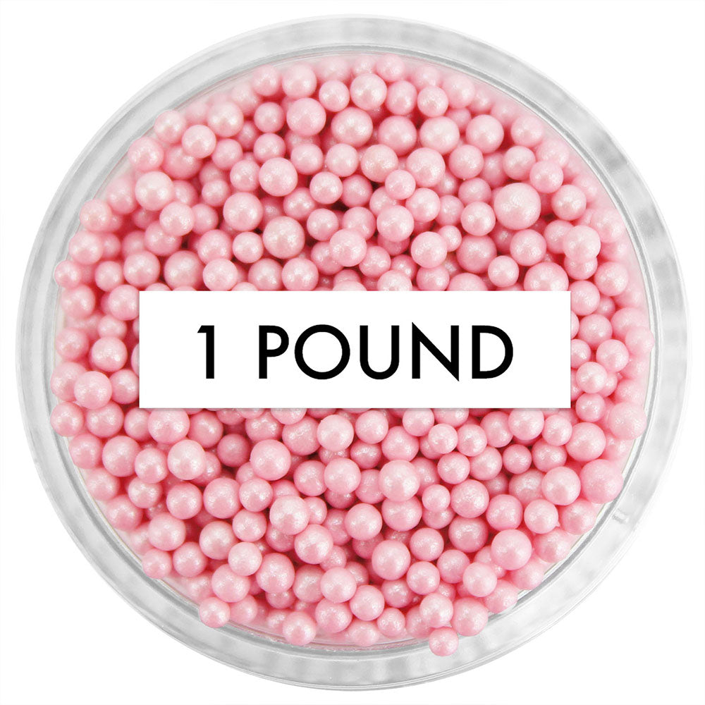 Pearly Pink Non-Pareils 1 LB