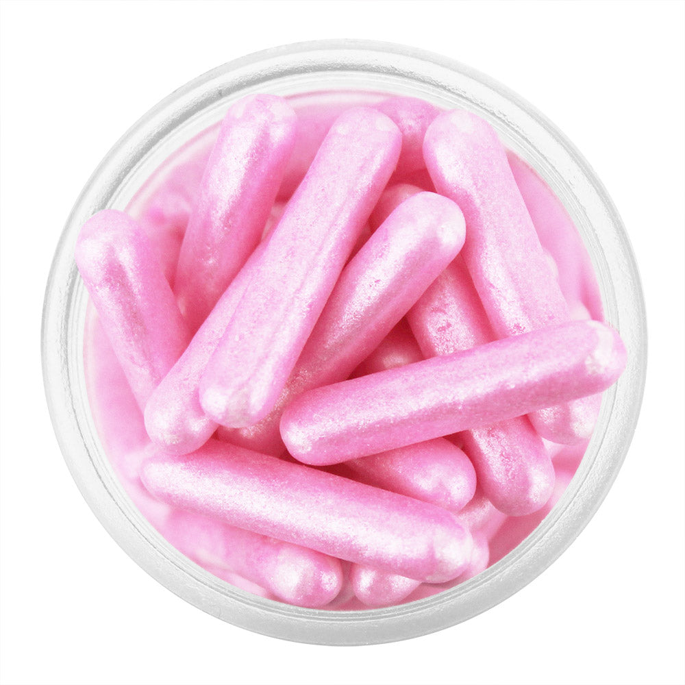 Pearly Pink Rod Sprinkles