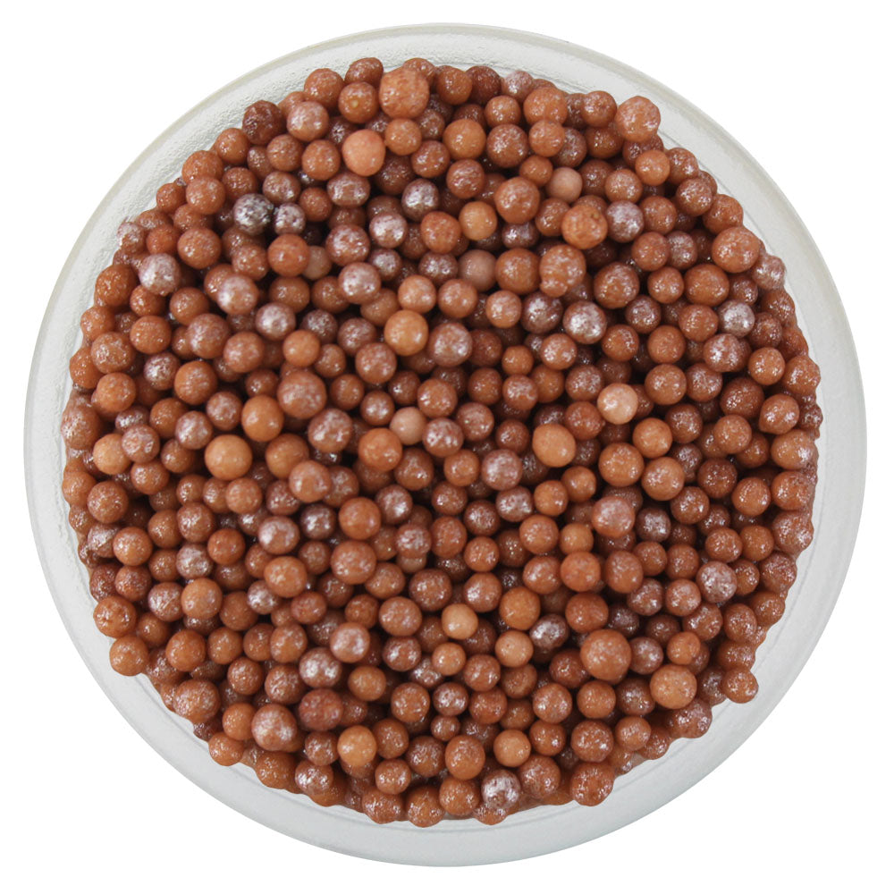 Pearly Soft Cinnamon Brown Nonpareils
