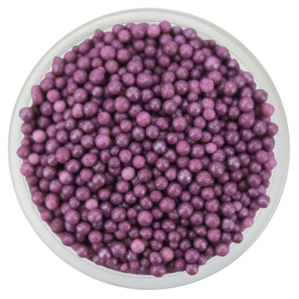 Pearly Soft Eggplant Purple Nonpareils