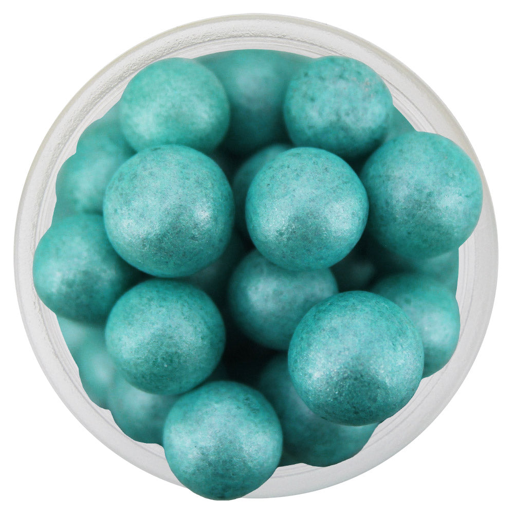 PEARLY TURQUOISE SUGAR PEARLS 8MM