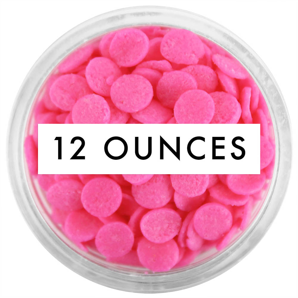 Pink Confetti Dot Sprinkles 12 OZ