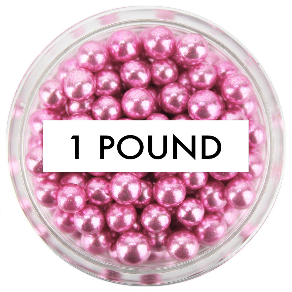 Pink Dragees 4MM 1 LB