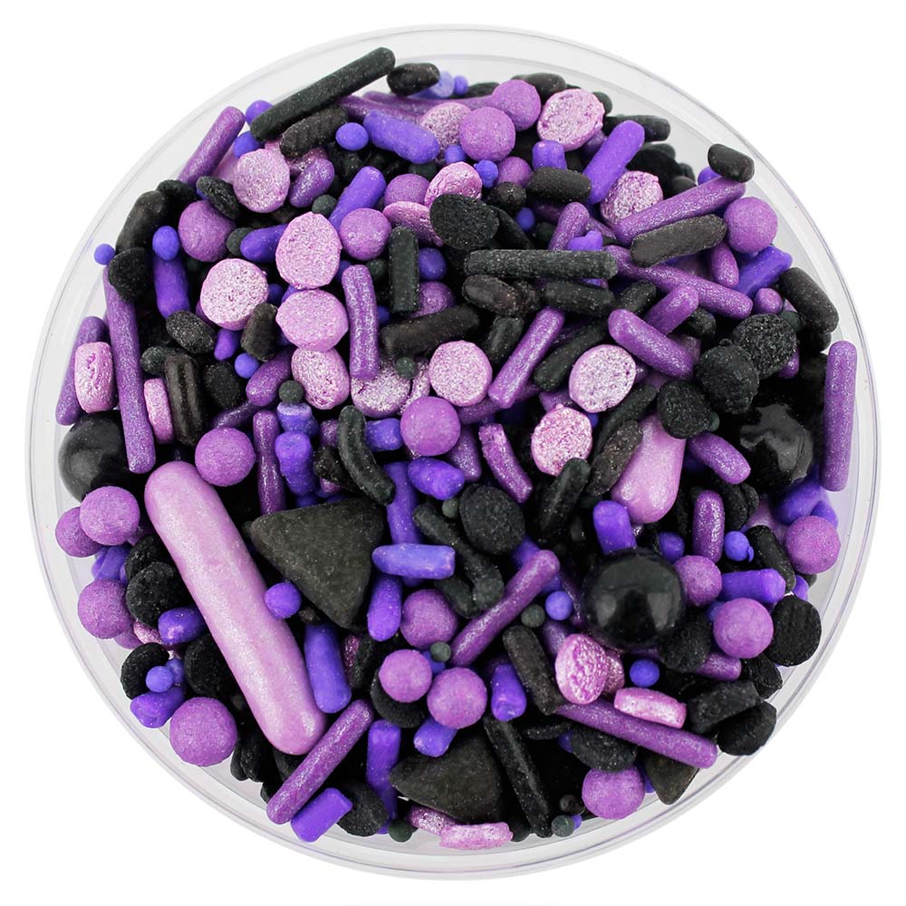 Purple & Black Team Spirit Sprinkle Blend