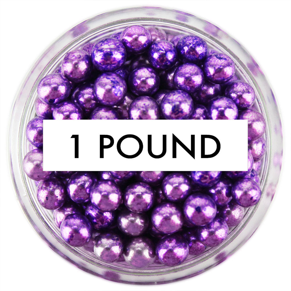 Purple Dragees 4MM 1 LB