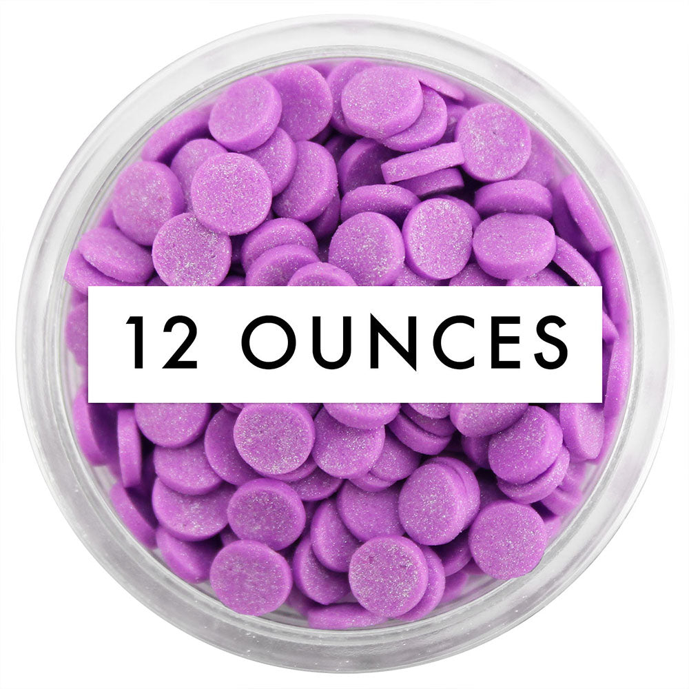 Purple Shimmer Confetti Dot Sprinkles 12 OZ